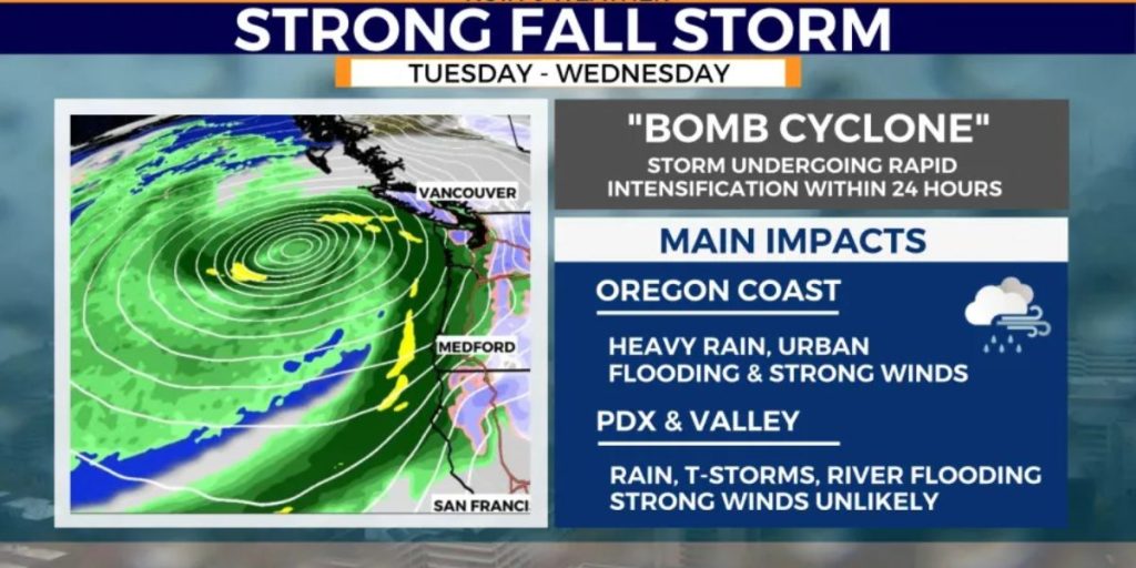 Bomb Cyclone to Bring Heavy Rain, Snow, and 70+ Mph Winds to Pacific Northwest