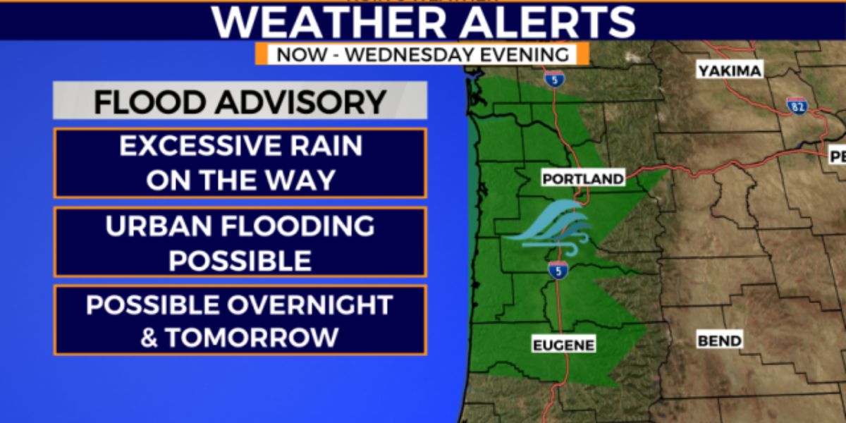 High Winds and Heavy Rain Expected Flood Alerts Issued for Oregon and SW Washington