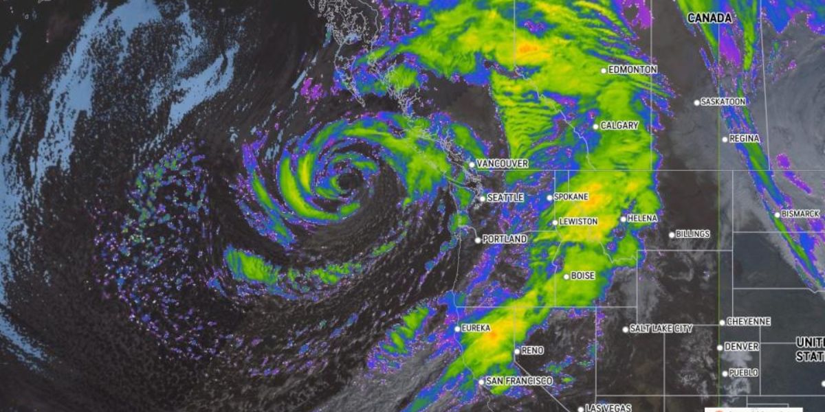 SECOND BOMB CYCLONE Atmospheric River to Drench San Francisco Bay Area With Up to 7 Inches of Rain