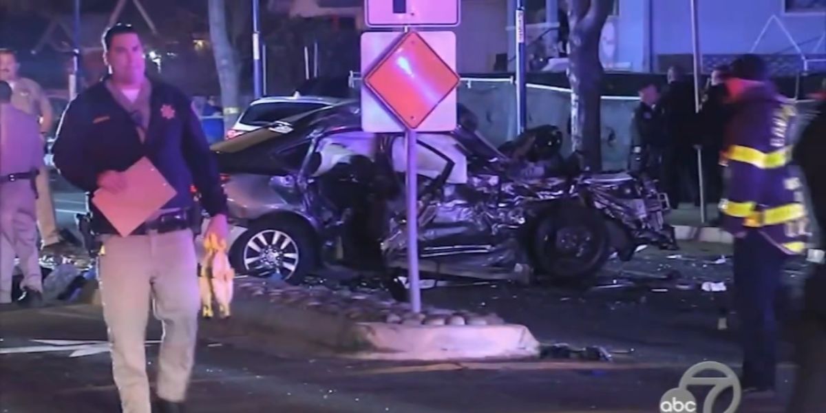 Woman Dead, Three Hurt After Stolen Car Pursuit Ends in Violent Collision