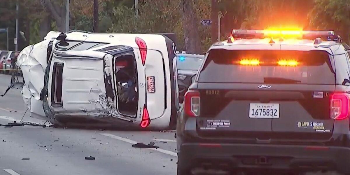 Woman Killed, Three Injured in San Fernando Valley Police Chase Crash