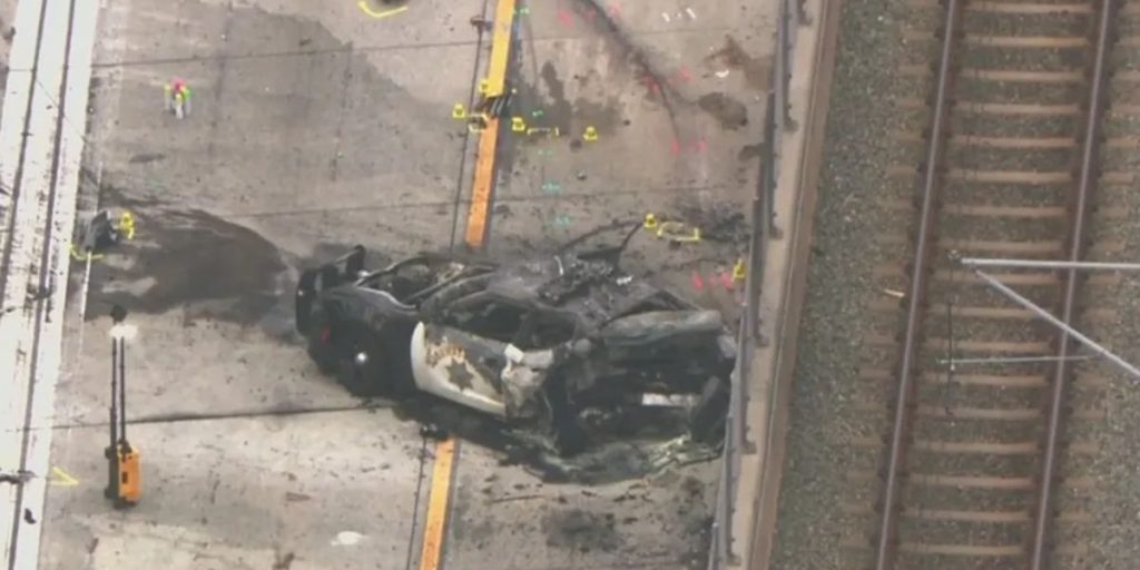 Los Angeles County Deputy Injured in Crash on 105 Freeway Near Downey, Condition Uncertain