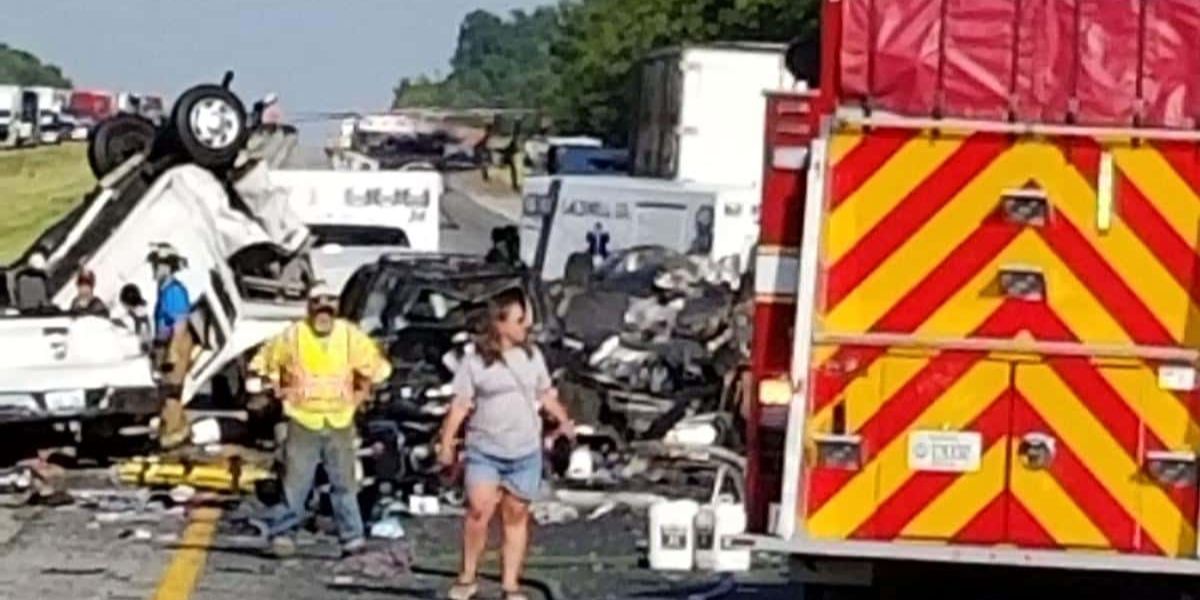 Lyon County I-24 Crash Two Dead and Several Injured After Vehicle Sideswipes Truck