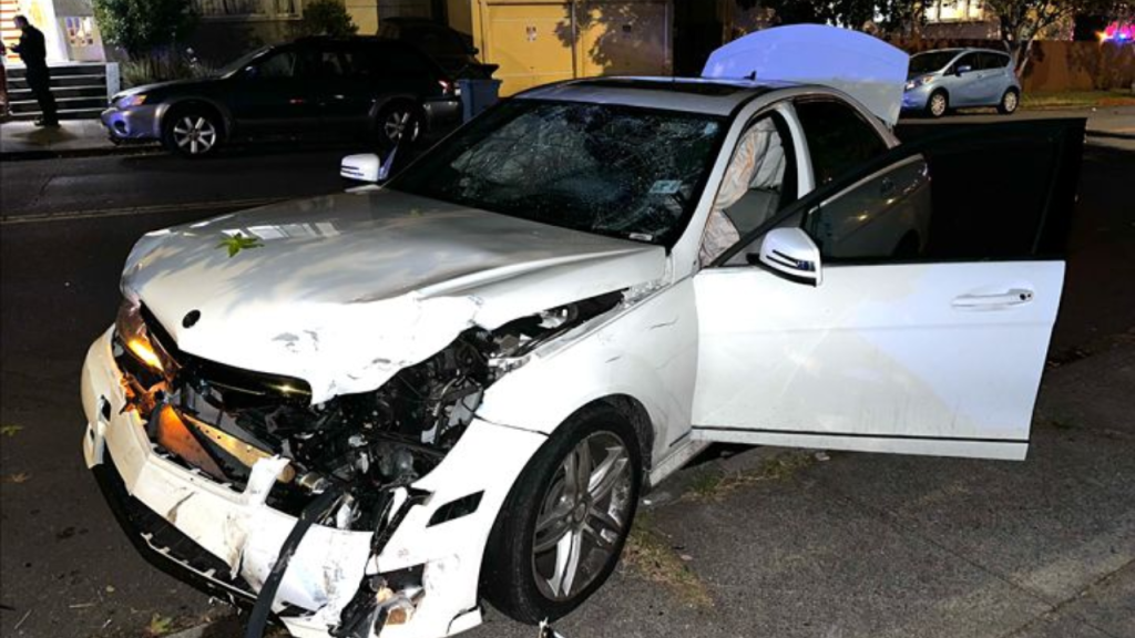 Police Report That A Man Deliberately Struck A Motorcyclist With His Sedan