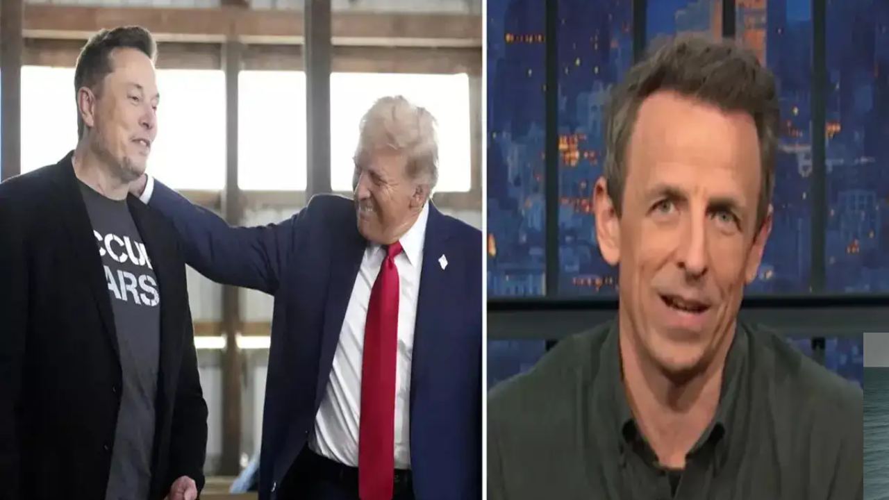 Donald Trump’s Typical Parting Gift To Elon Musk Becomes Seth Meyers Comedy Target