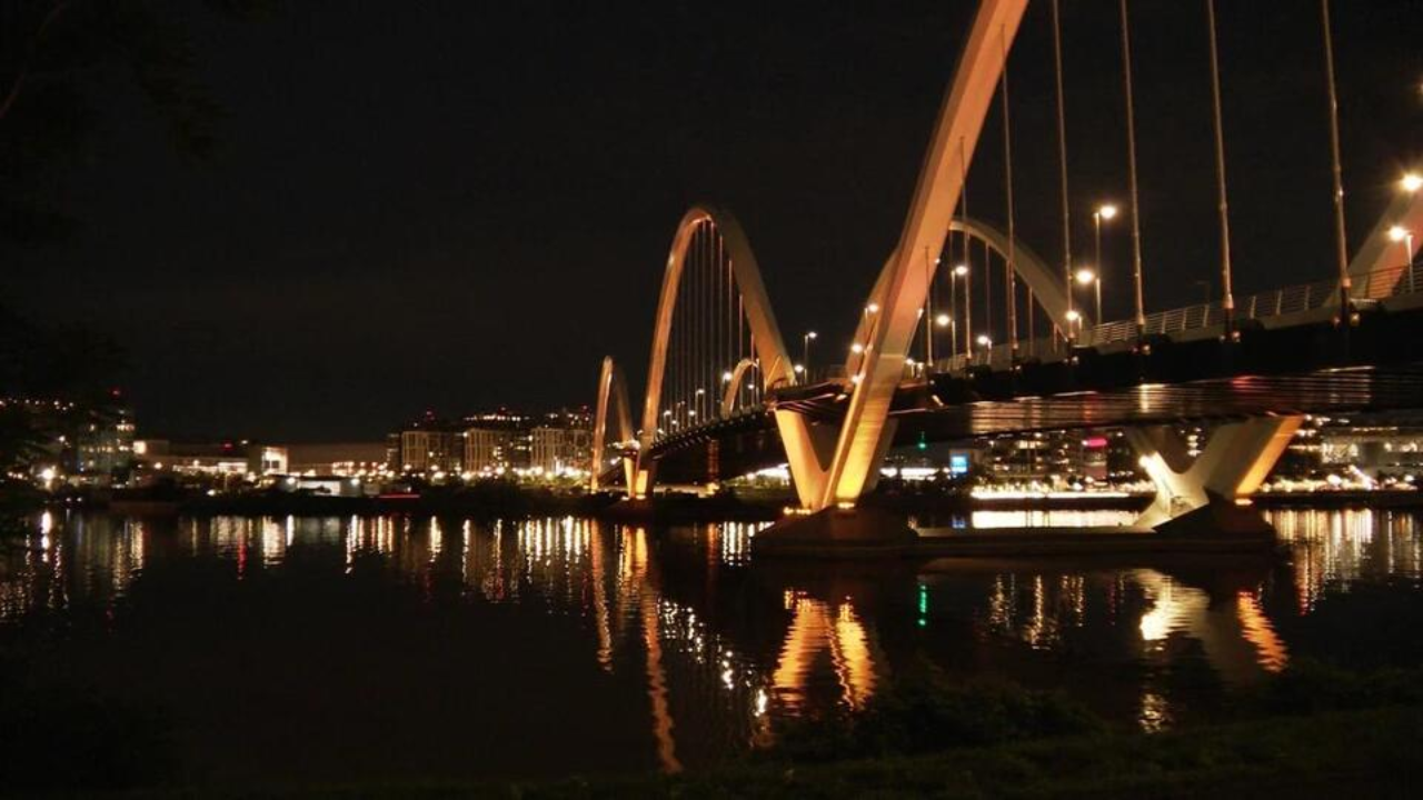 DC’s Frederick Douglass Bridge Glows Orange To Launch National Gun Violence Awareness Month