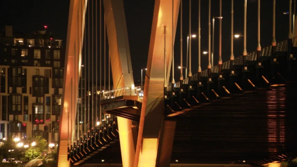 DC’s Frederick Douglass Bridge Glows Orange To Launch National Gun Violence Awareness Month